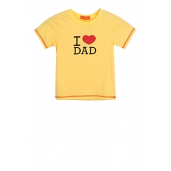 Áo thun TE NT UN50401 I Love Dad màu vàng V.T.A.Kids