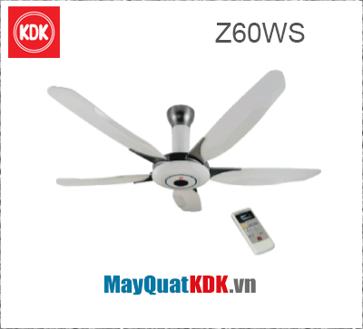Quạt trần KDK Z60WS, cánh sợi thủy tinh PPG - nâng cao chất lượng cuộc sống