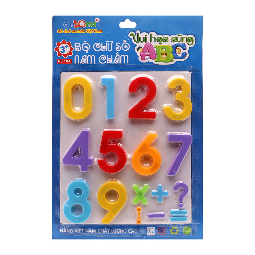Bộ chữ số nam châm Antona Vui học cùng ABC 3 - 6 tuổi