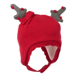 Nón len lót nỉ Belles and Bowties Gymboree Reindeer Sweater Hat