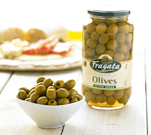 Quả oliu xanh không hạt Green Olive without seed Latino Bella (Green Olive) 450g 