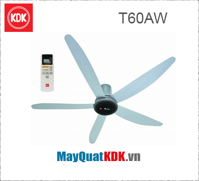 Quạt trần KDK T60AW, cảm biến nhiệt - chất lượng ổn định