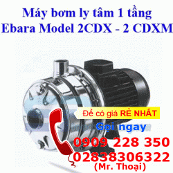 EBARA 2CDX 120/20 dòng bơm được kiểm tra 1 cách khắc khe 