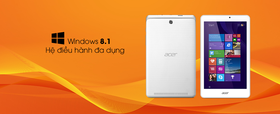 Hệ điều hành Windows 8.1 tablet Acer Iconia Tab 8 W1-810
