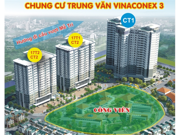 Kios thương mại tầng 1 CT2 Trung Văn - Vinaconex 3