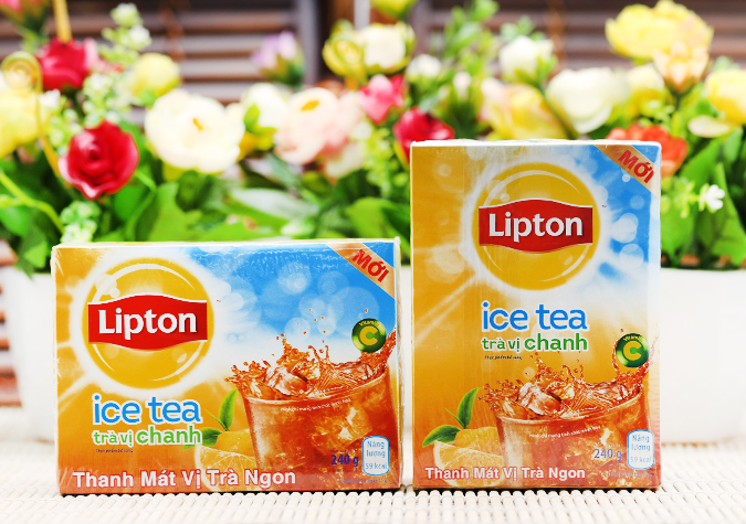 Trà Ice Tea vị chanh Lipton hộp 240g